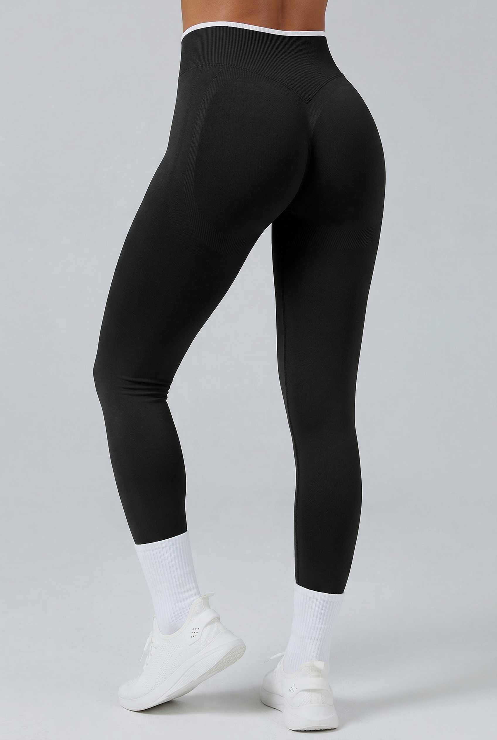 Flow Tights Med Scrunch   Black   Small   Black