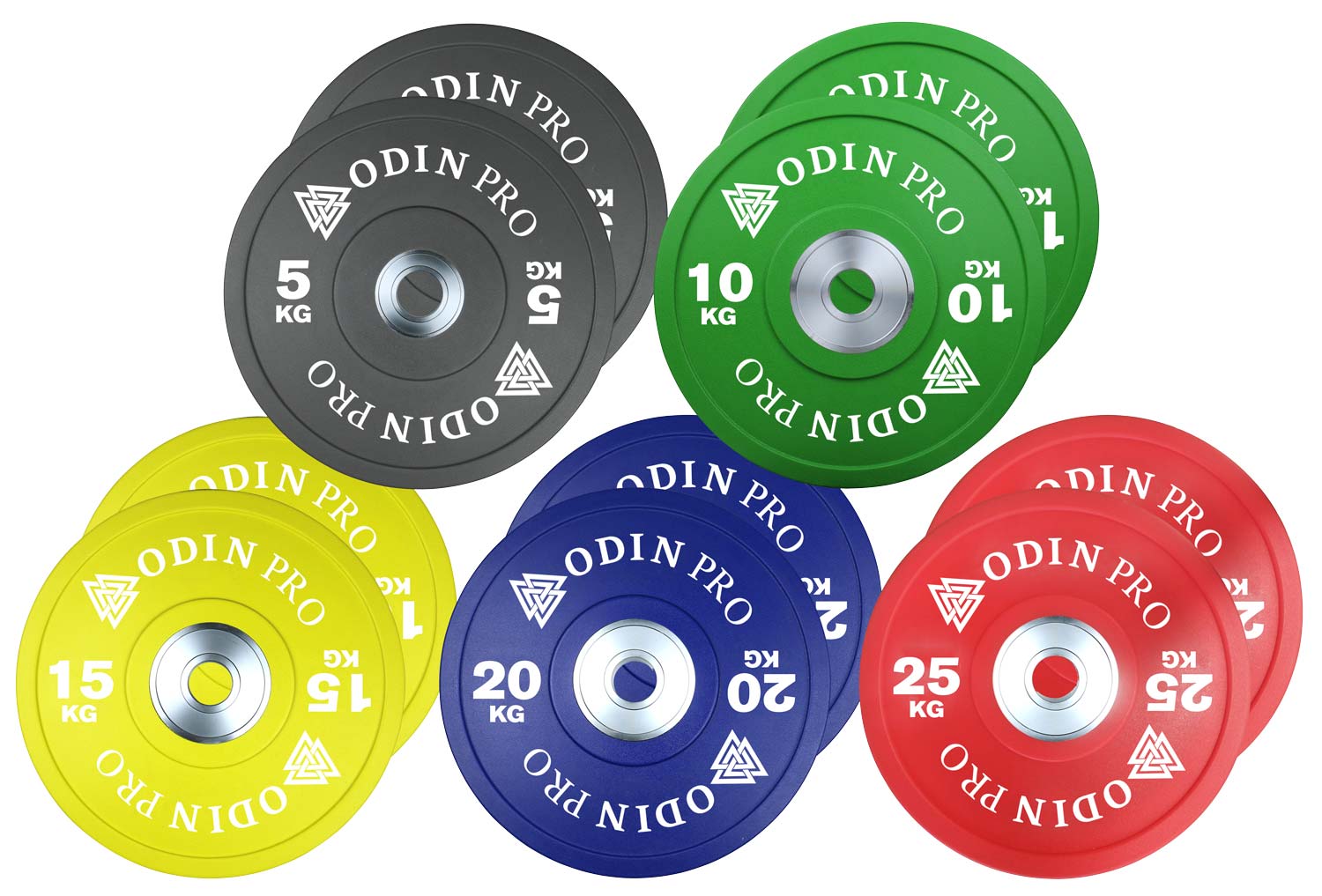 Odin Pro 150kg Vægtskivepakke til Effektiv Træning!