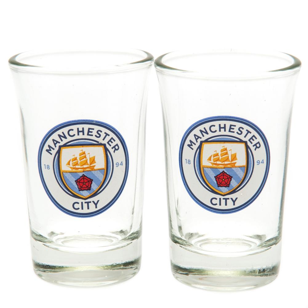 Manchester City Fc Shotsglas 2 Stk