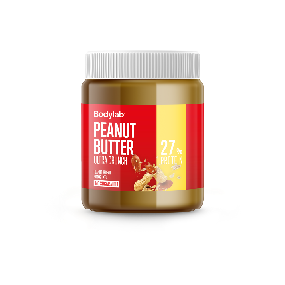 Bodylab Ultra Crunch Peanutbutter 500g - Energisnack til træning