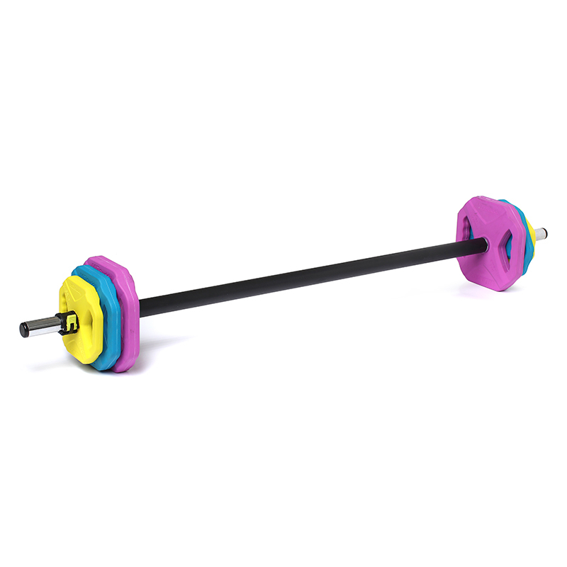 Powr 4 Pro Studio Pump Vægtstangssæt  Chrom Sort