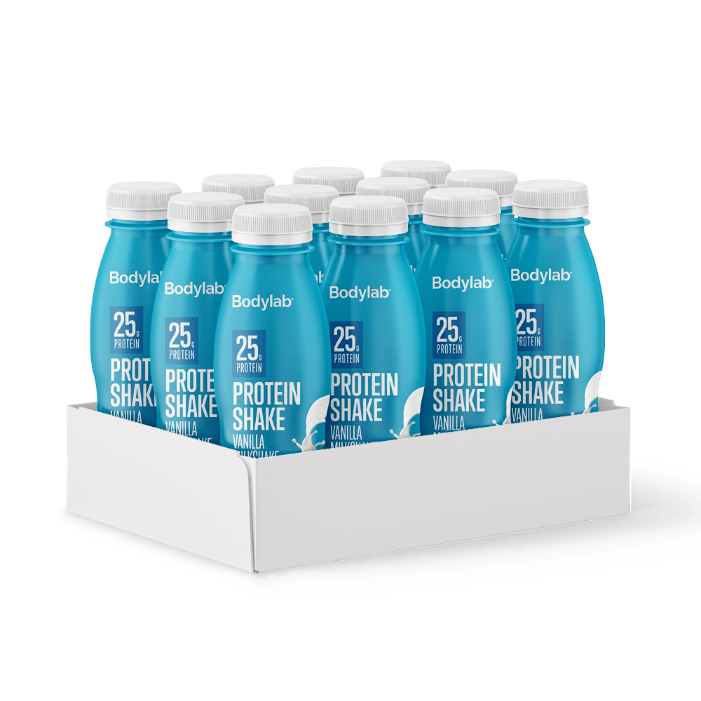 Bodylab Vaniljemilkshake Proteinshake – 12 stk. 330 ml