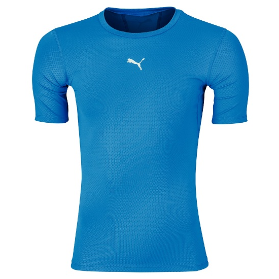 Puma Compression Tee Short Sleeve   Blue L