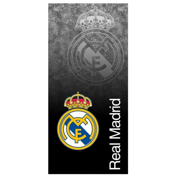 Real Madrid Towel Black Dual Logo One Size