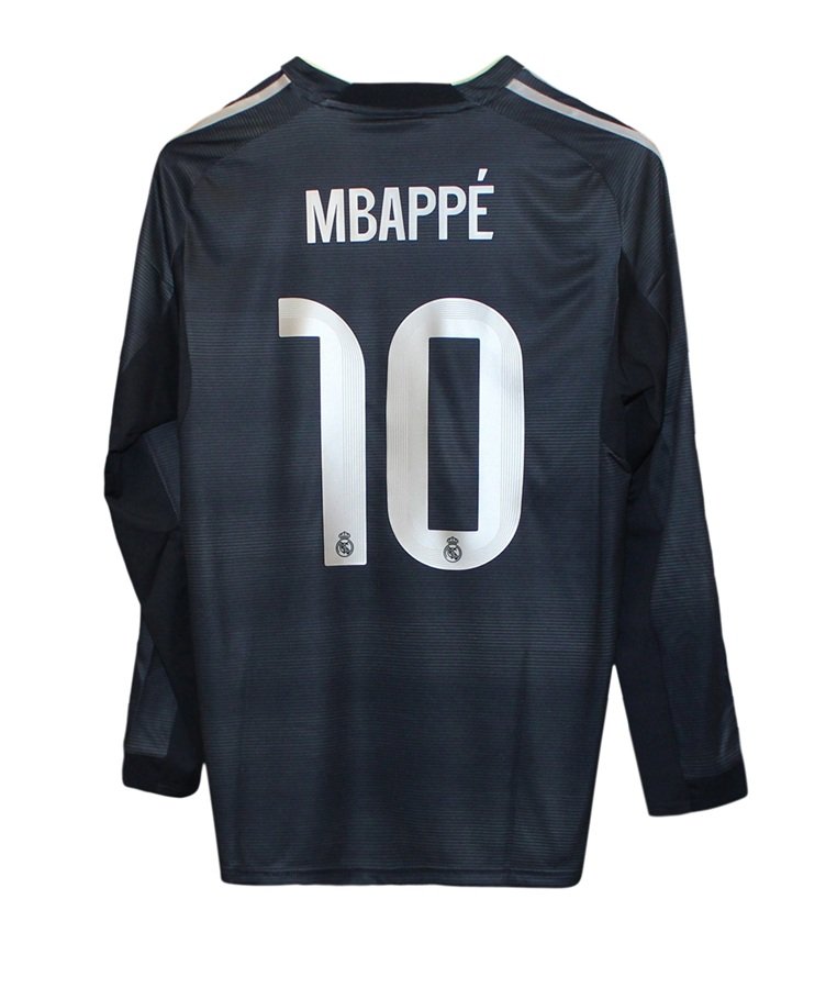 Real Madrid Away Jersey L S 2025 26   Authentic   Mbappe 10 L
