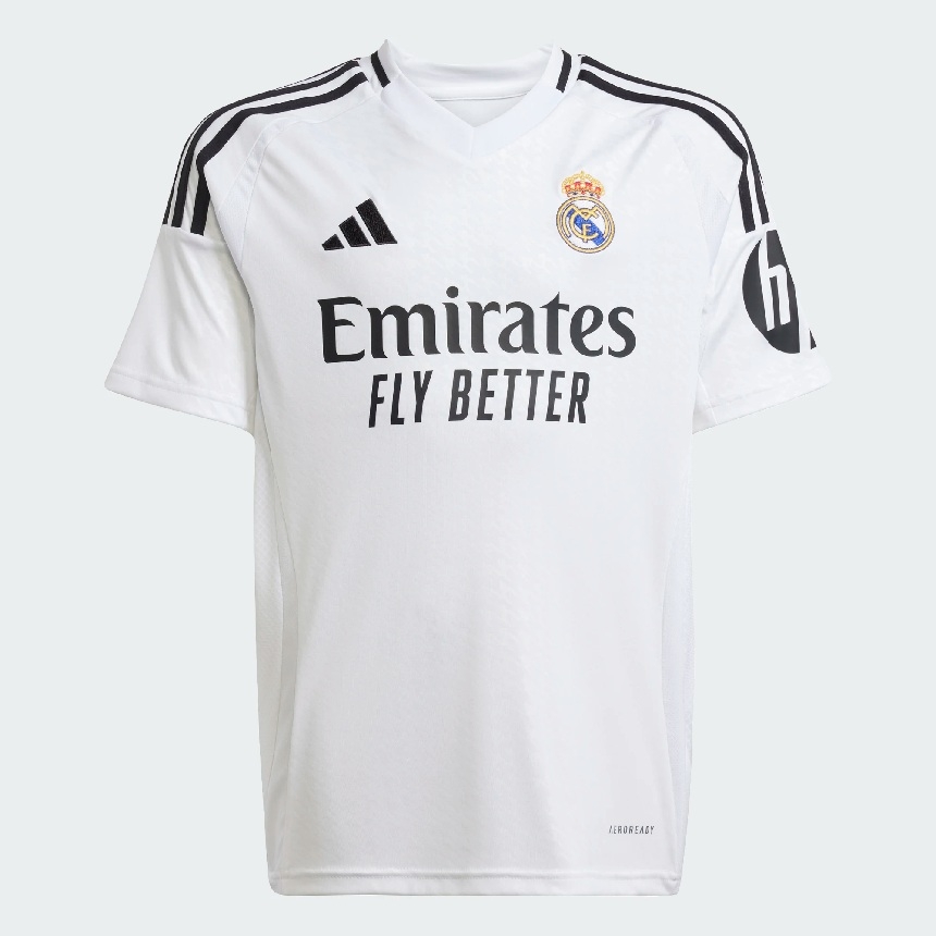 Real Madrid Home Jersey 2024 25   Hp Sponsor S