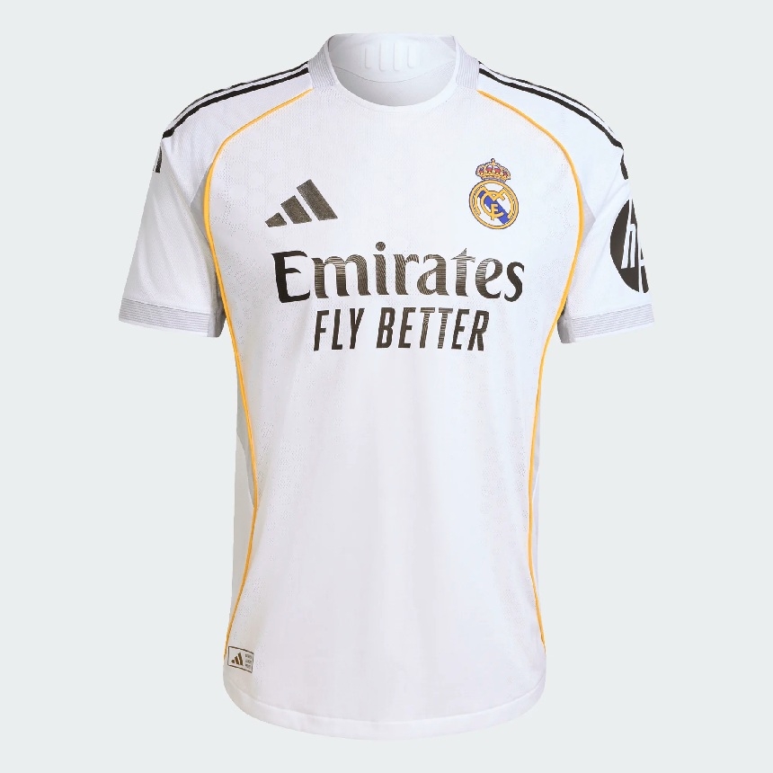 Real Madrid Home Jersey 2025 26   Authentic M
