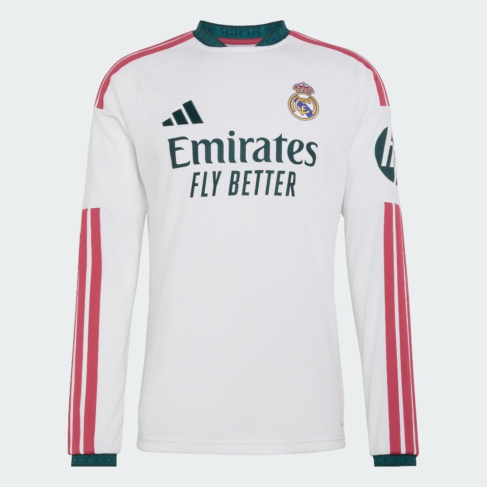 Real Madrid Home Jersey L S 2026 27   Mens M