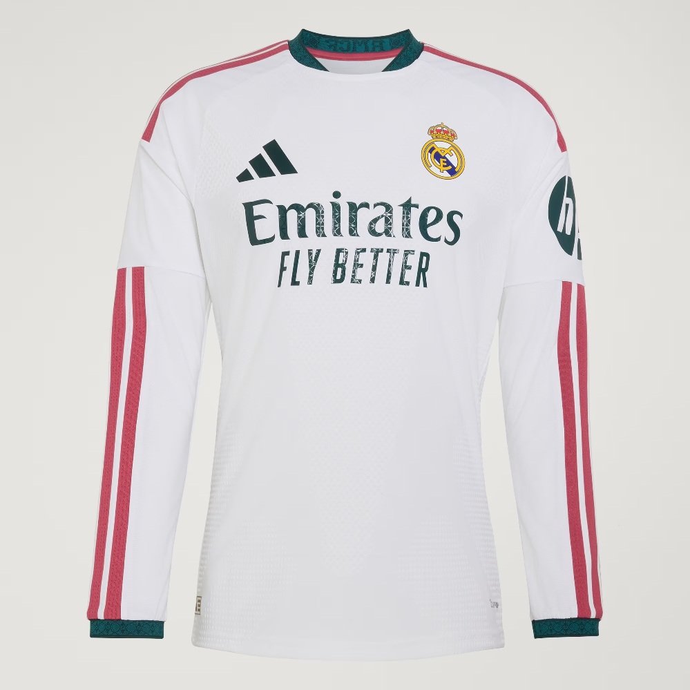 Real Madrid Home Jersey L S 2026 27 Authentic M