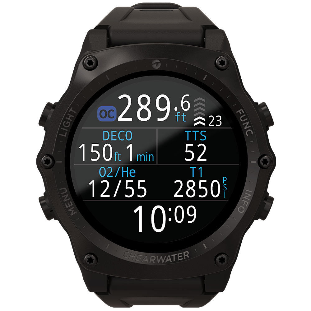 Shearwater Teric Dykkerur Perdix 2 Ti Black
