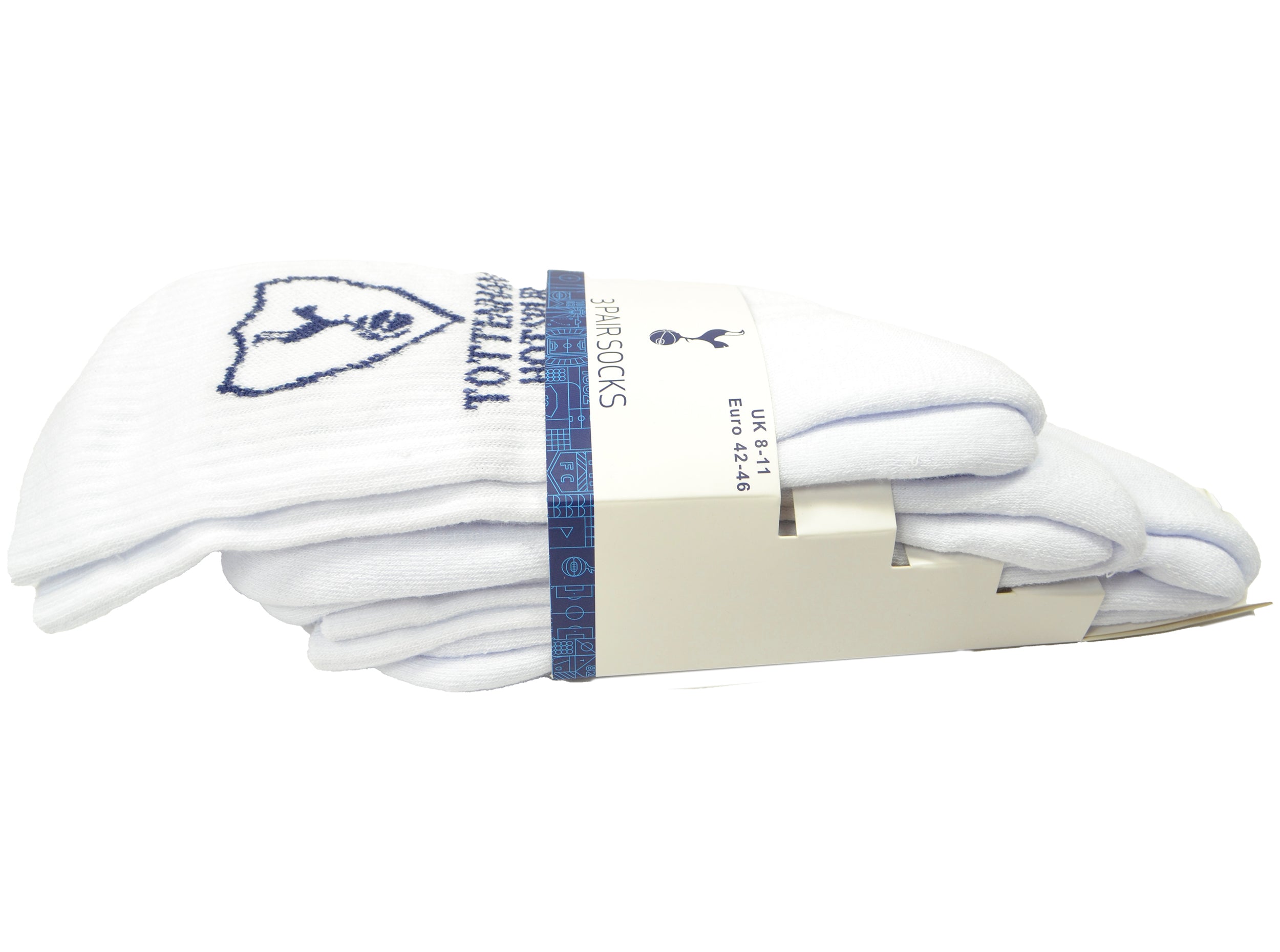 Tottenham Hotspur Fc Tottenham Hotspur Sports Sokker  3 Pak  Hvid Blå  Uk 811   Eu 4246  Voksen