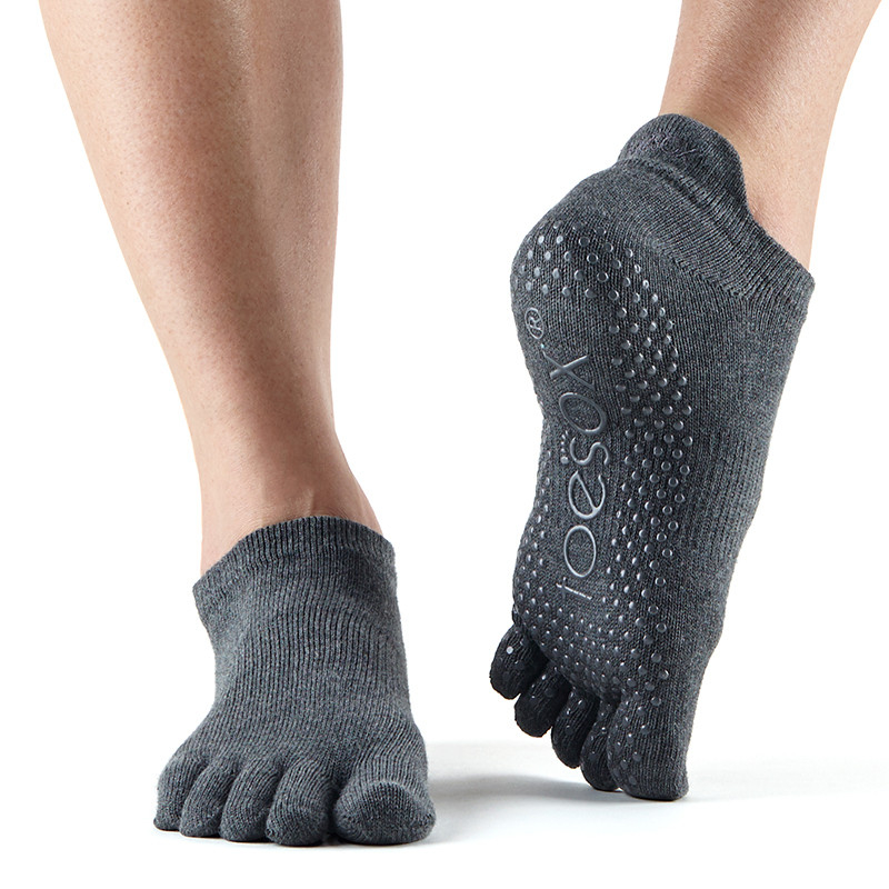 Toesox Fulltoe Lowrise Grip  Koksgrå   M