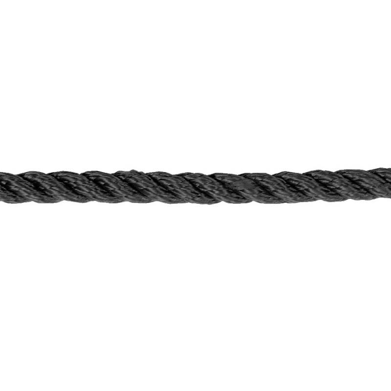Tre Slået Pp Multifilament   Sort