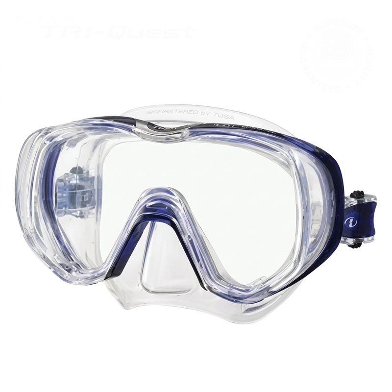 Tusa Dykkermaske Tri Quest Cobalt Blå