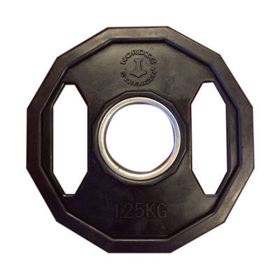 Vægtskive 1 25 Kg   50 Mm  12 Kantet Sort