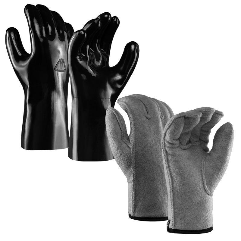 Waterproof Dryhandske Sæt Biovyn 5 Finger  Med Termoinderhandske