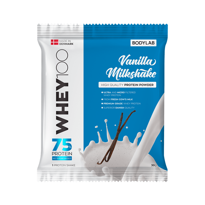Bodylab Whey 100 Vanilje Milkshake – Træningsboost!