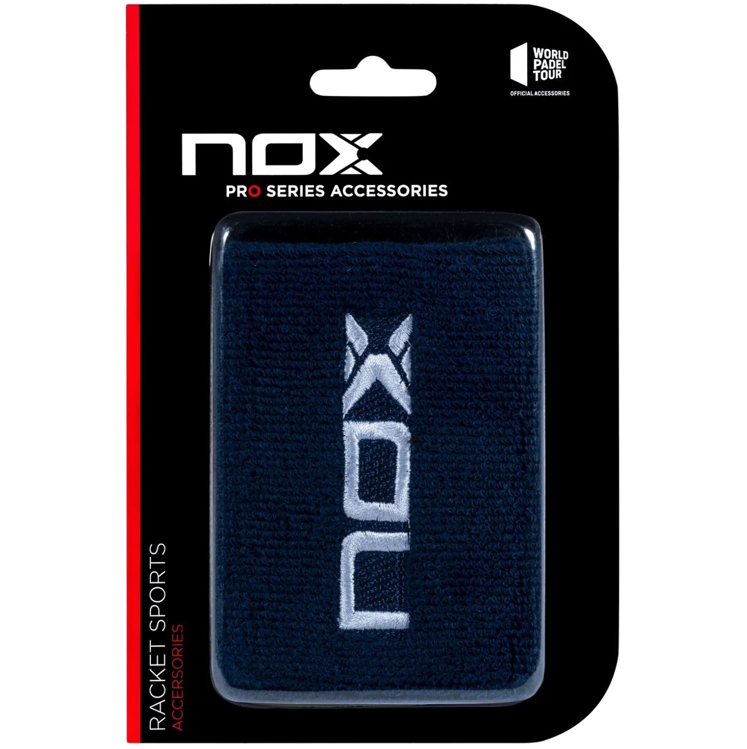 Nox Wristbands  2 Stk  Navy Med Hvidt Logo