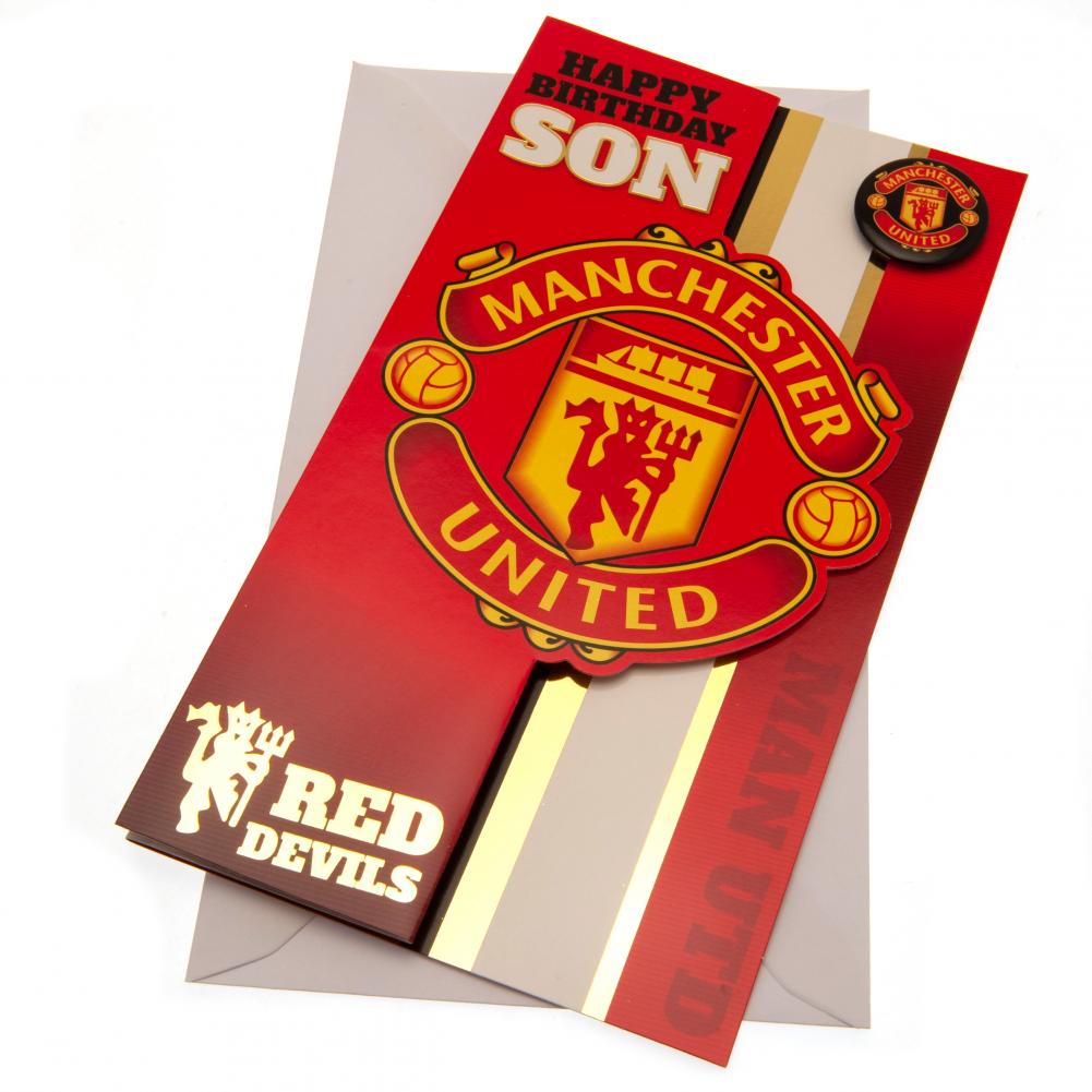 Manchester United Fødselsdagskort Søn