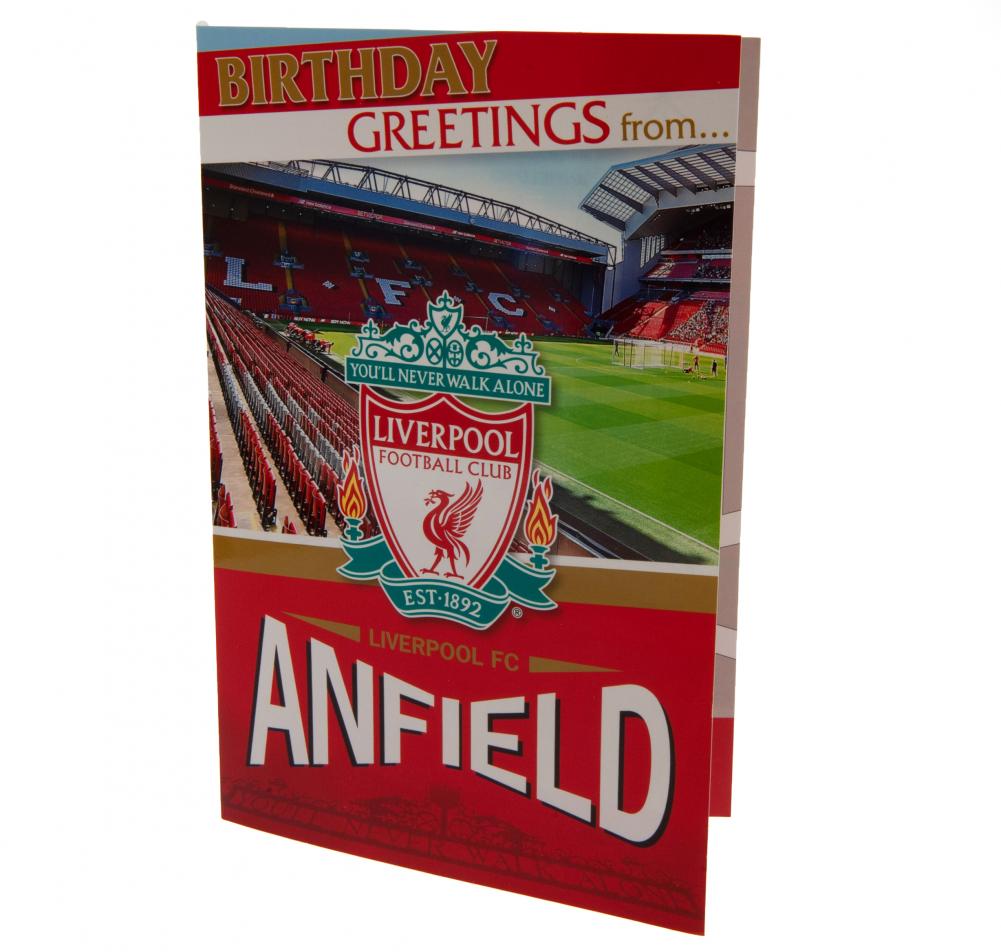 Liverpool Fc Pop Up Fødselsdagskort