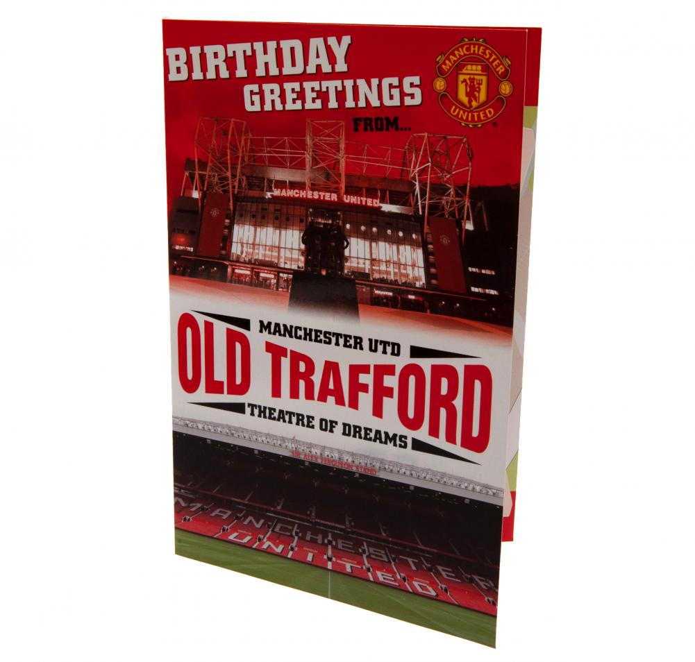 Manchester United Fc Pop Up Fødselsdagskort